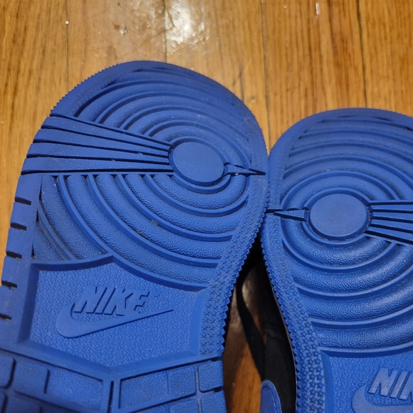 Jordan Big Kid's Air 1 Retro High OG Black/Royal Blue-White Size 6.5Y FD1437-042 - Picture 9 of 16